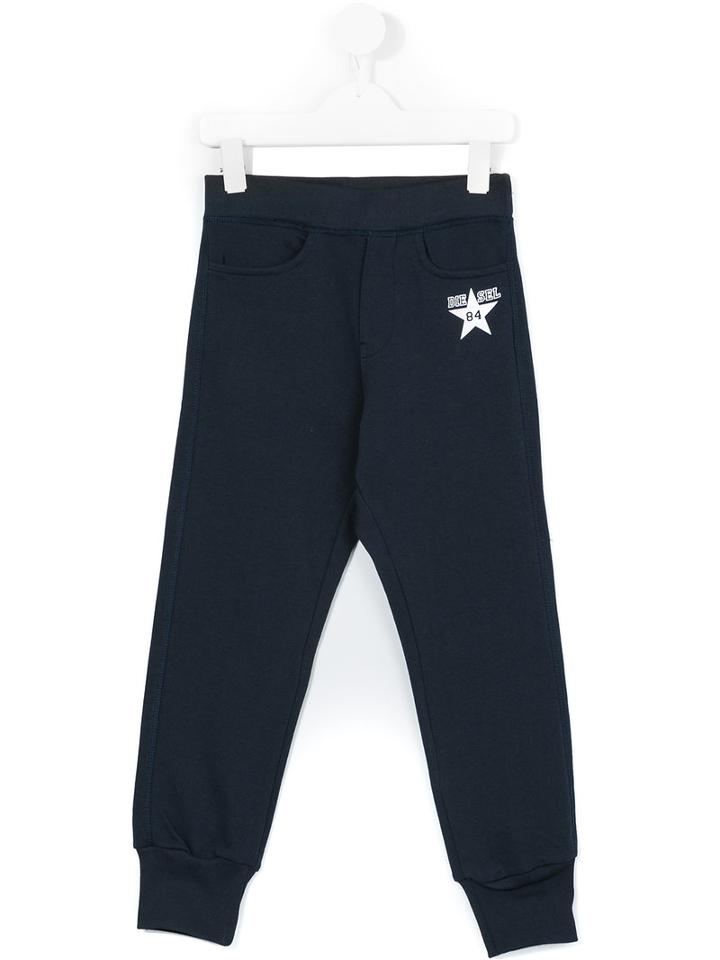 Diesel Kids - Pakark Tracksuit Bottoms - Kids - Cotton - 2 Yrs, Toddler Boy's, Blue