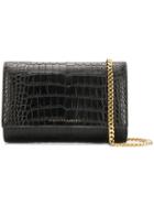 Giuseppe Zanotti Design Crocodile Style Clutch Bag - Black