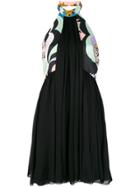 Emilio Pucci Halterneck Pleated Dress - Black