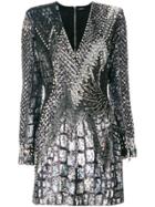 Balmain Embellished Sequin Dress - Metallic
