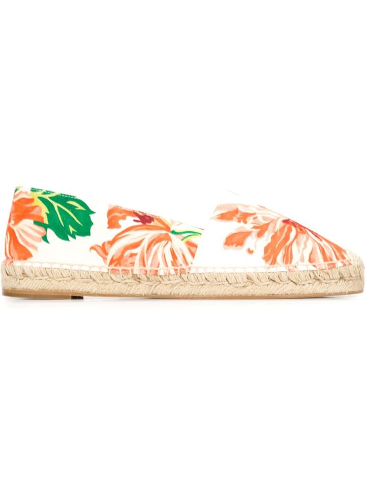 Stella Mccartney Floral Print Espadrilles - White