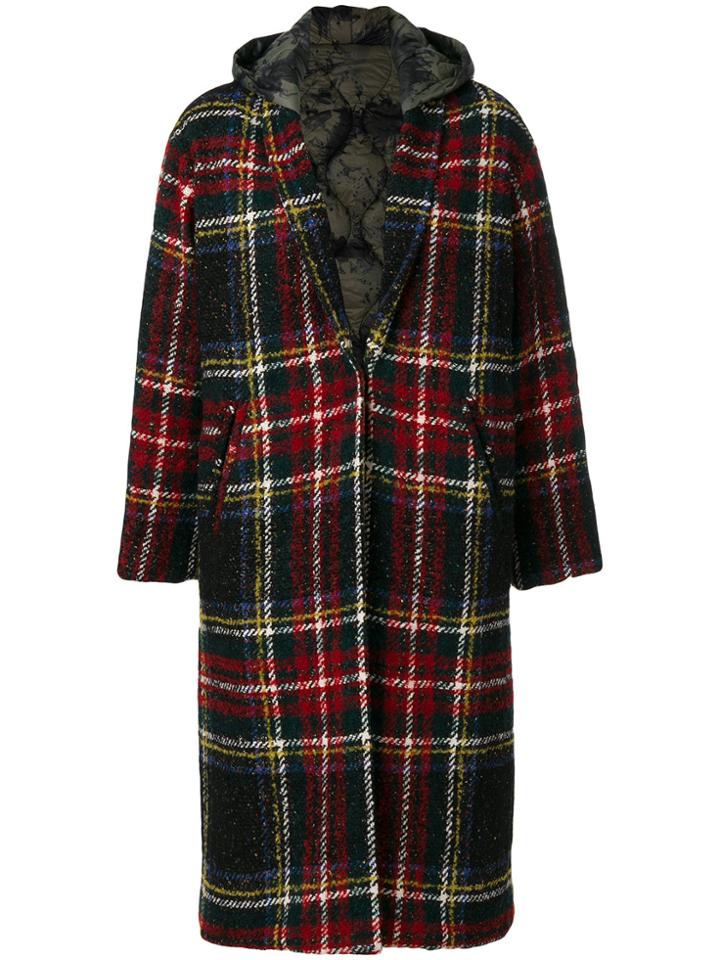 Forte Couture Checked Coat - Multicolour