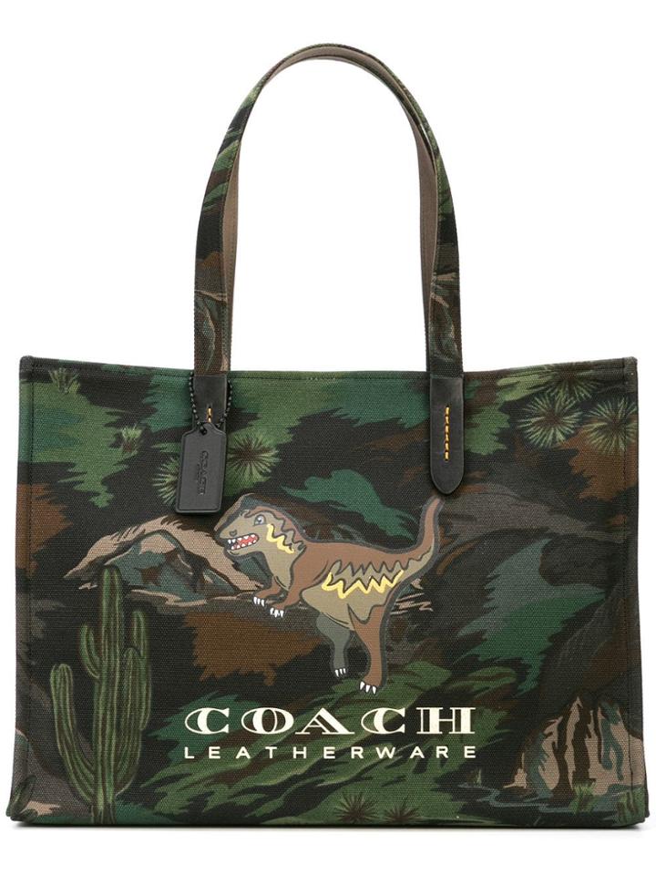 Coach Coach 37329 Mw/bk Natural (vegetable)->canvas - Green