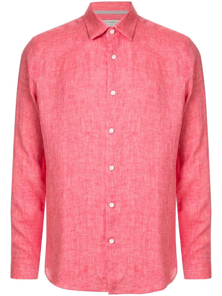 Gieves & Hawkes Long-sleeve Fitted Shirt - Pink