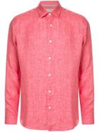 Gieves & Hawkes Long-sleeve Fitted Shirt - Pink