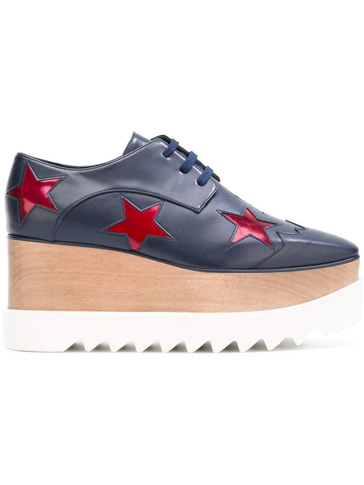 Stella Mccartney Ruby Star Elyse Flatform Shoes - Blue