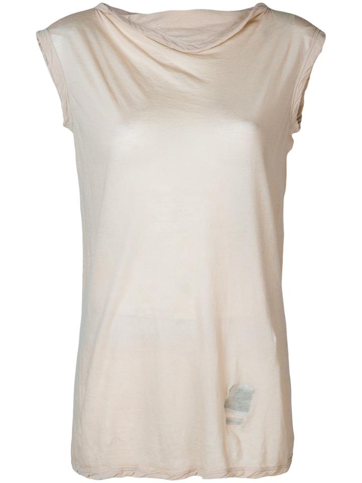 Rick Owens Drkshdw Sleeveless Fitted Sweater - Nude & Neutrals