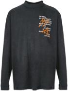 Off-white Logo Print Long-sleeve T-shirt - Grey