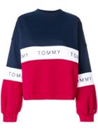 Tommy Hilfiger Colour Blocked Logo Sweater - Blue