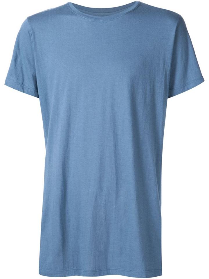 John Elliott Classic Round Neck T-shirt, Men's, Size: Xl, Blue, Supima Cotton/modal