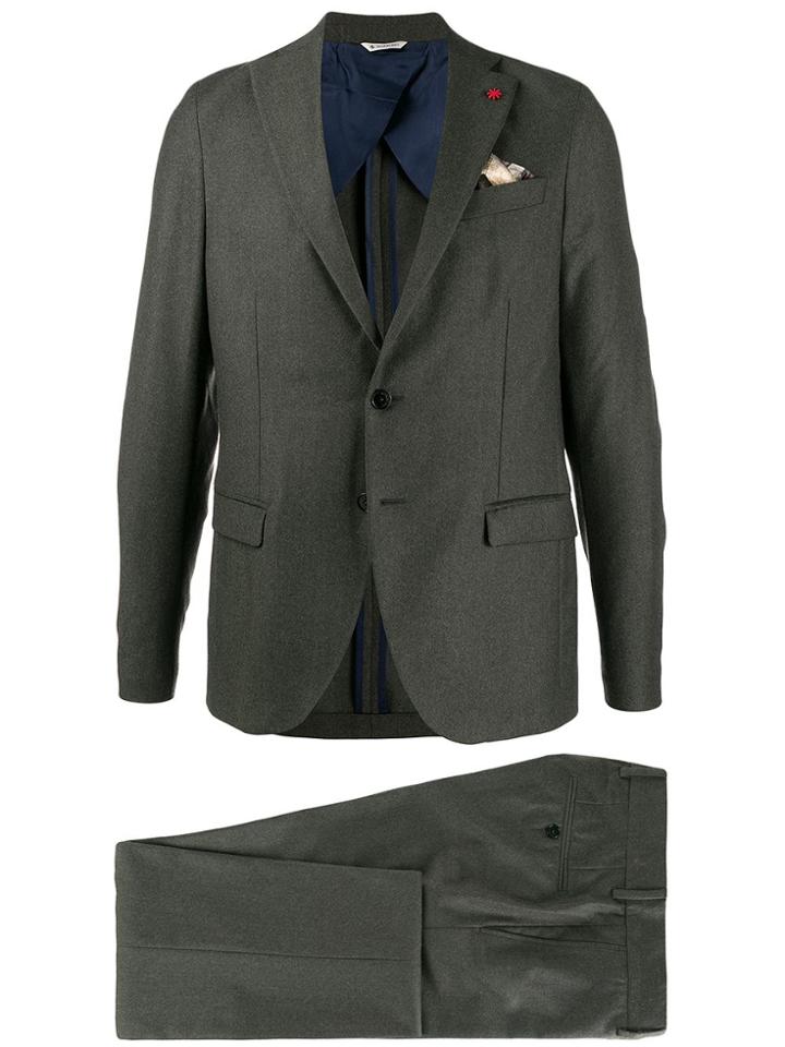 Manuel Ritz Two-piece Regular-fit Suit - Green