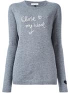 Bella Freud Heart Detail Jumper - Grey