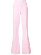 Semsem Flared High Rise Trousers - Pink