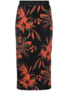 Nude Fitted Knit Midi Skirt - Black