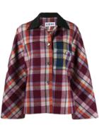 Loewe Check Pattern Jacket - Purple