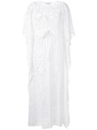 Celia Dragouni Crochet Kaftan Dress - White