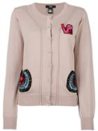 Cavalli Class Multi Printed Cardigan, Women's, Size: 44, Nude/neutrals, Cotton