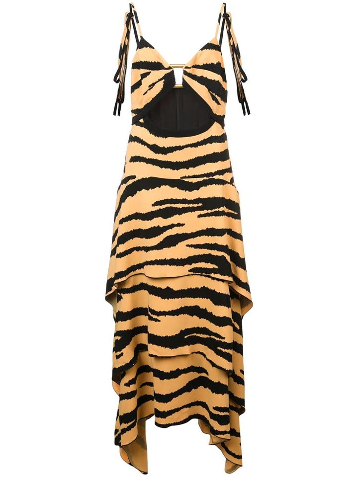 Proenza Schouler Tiger Print Cami Dress - Brown