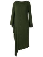 Mara Mac Asymmetric Midi Knit Dress - Green