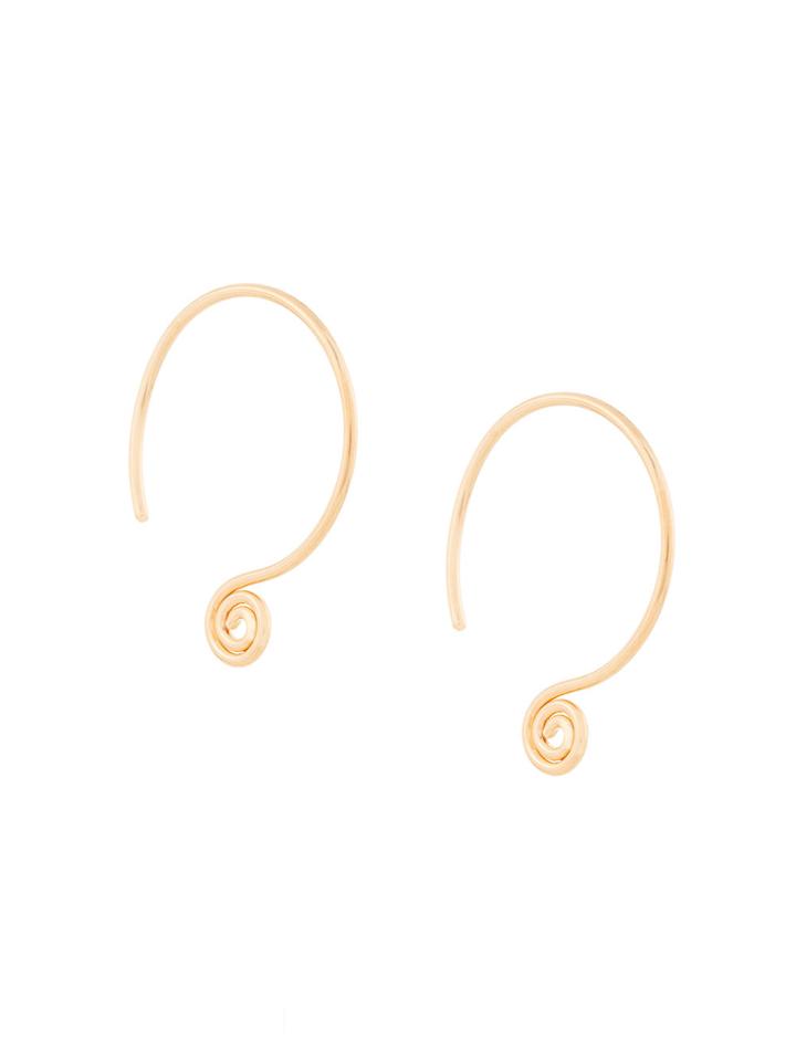 Petite Grand Espiral Hoops - Metallic