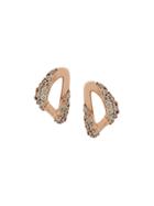 Astley Clarke 14kt Rose Gold Vela Diamond Stud Earrings