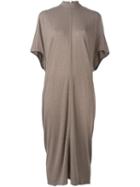Rick Owens Lilies Light Pleat T-shirt Dress, Women's, Size: 44, Nude/neutrals, Polyamide/viscose/angora