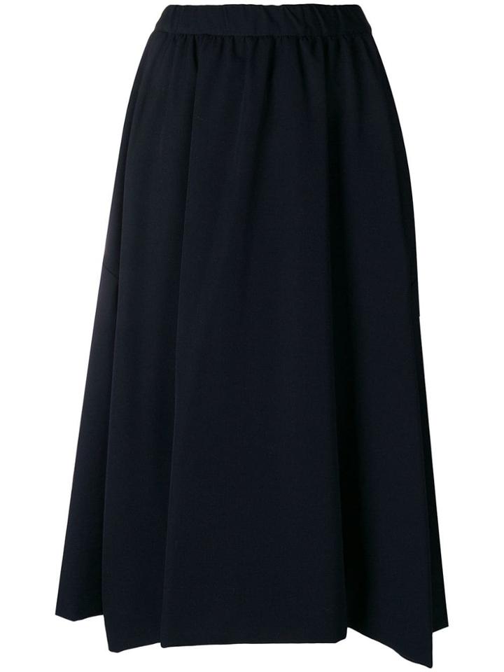 Comme Des Garçons Gathered Midi Skirt - Blue