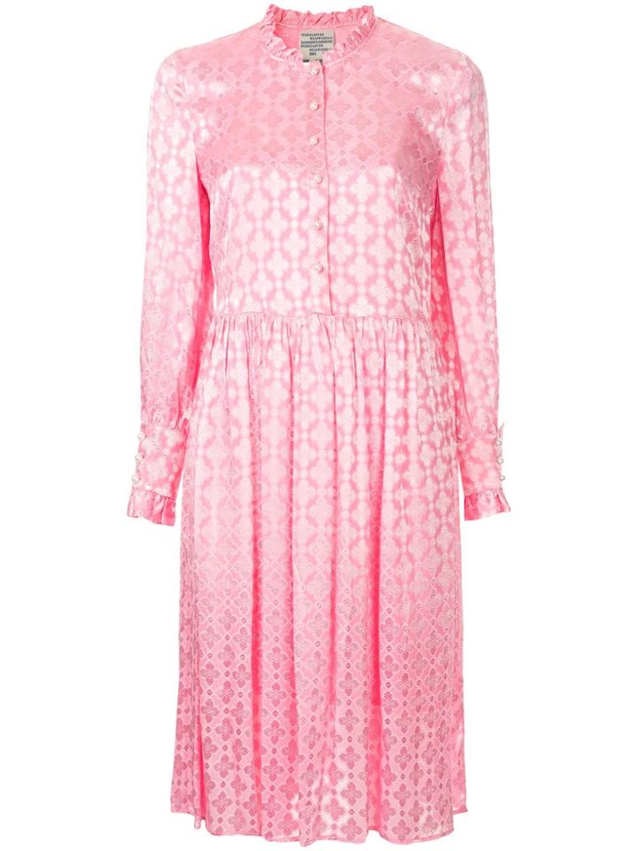 Baum Und Pferdgarten Floral Embroidered Dress - Pink