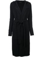 Atm Anthony Thomas Melillo Hooded Belted Coat - Black