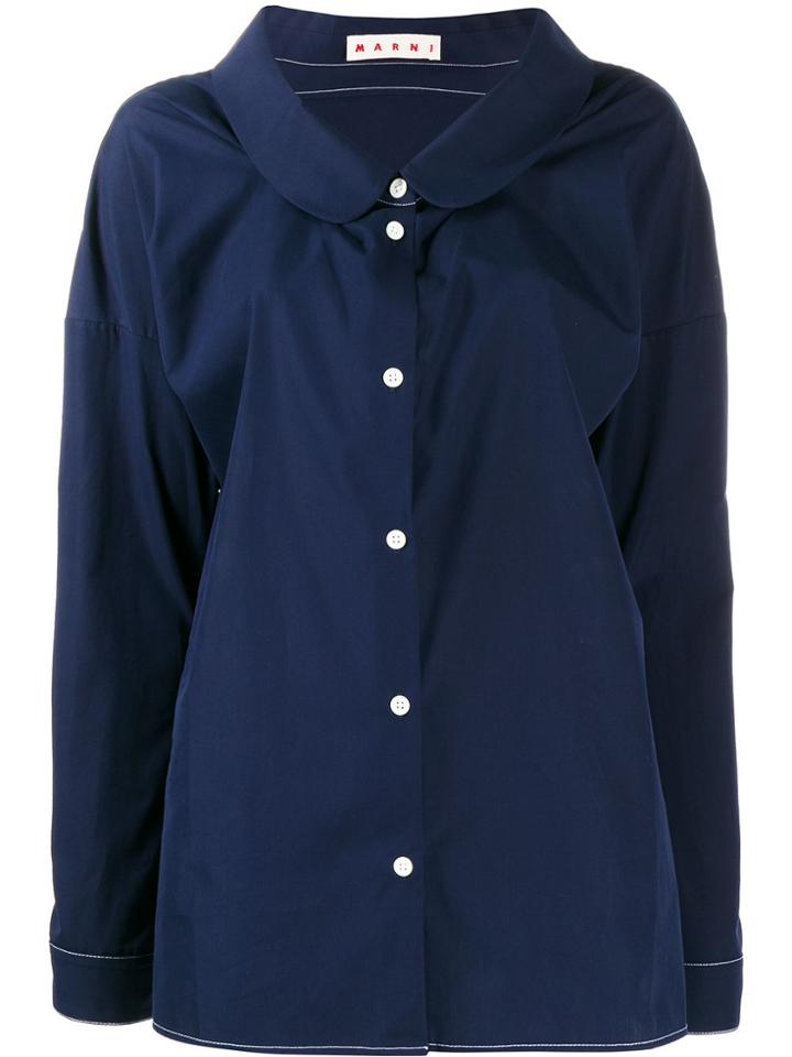 Marni Loose Button-up Shirt - Blue