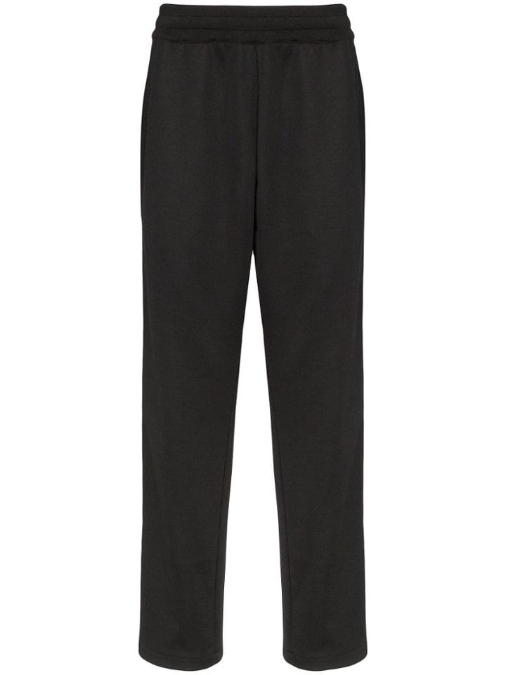 Moschino Logo-stripe Track Trousers - Black
