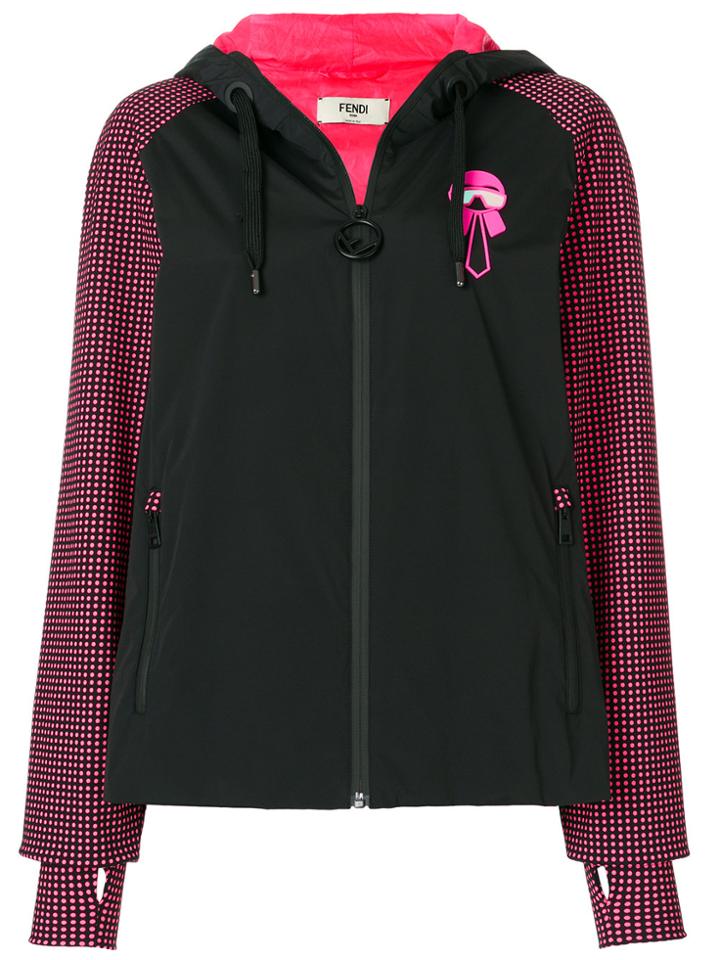 Fendi Polka Dot Sleeve Jacket - Black