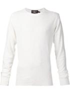 Rrl Ribbed T-shirt, Men's, Size: Medium, White, Cotton