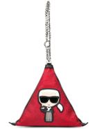 Karl Lagerfeld Ikonik Triangular Bag - Black