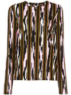 Proenza Schouler - Long Sleeve Printed Top - Women - Cotton - S, Black, Cotton