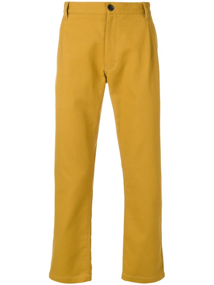 Comme Des Garçons Shirt Boys Straight-leg Trousers - Yellow & Orange