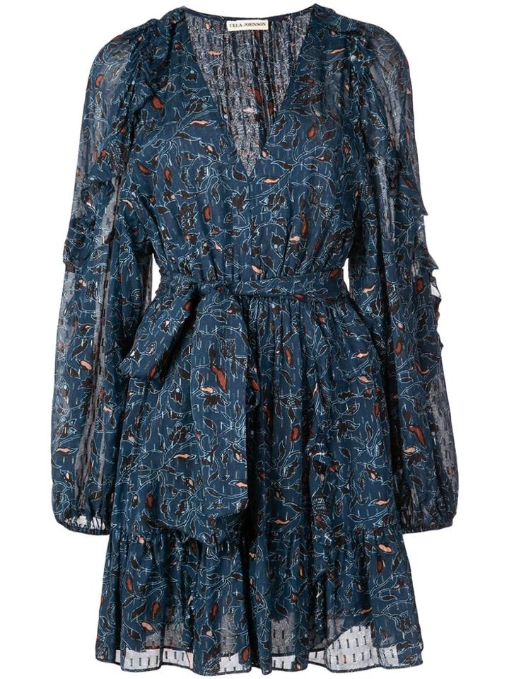 Ulla Johnson Printed Mini Dress - Blue