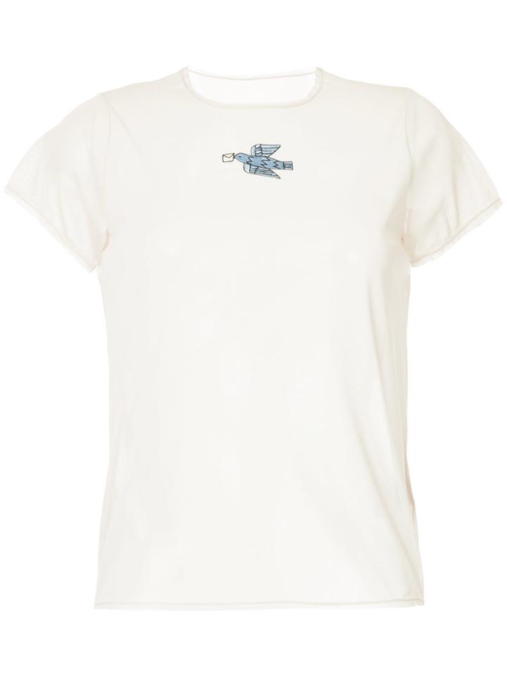 Tu Es Mon Trésor Carrier Pigeon T-shirt - Nude & Neutrals