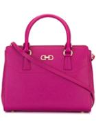 Salvatore Ferragamo Beky Tote, Women's, Pink/purple, Calf Leather