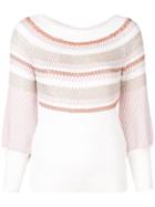 Peter Pilotto Striped Knitted Jumper - Pink