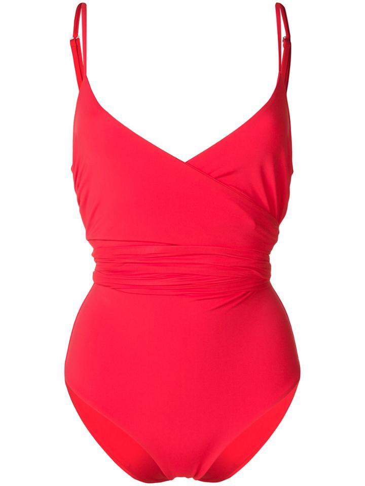 Mara Hoffman Tie Waist Swimsuit - Red