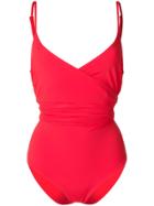 Mara Hoffman Tie Waist Swimsuit - Red