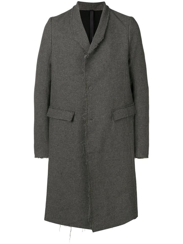 Poème Bohémien Raw Edges Coat - Grey