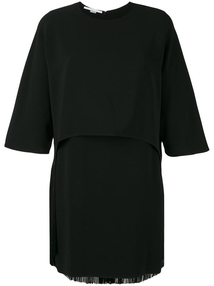 Stella Mccartney - Georgia Fringe Dress - Women - Spandex/elastane/acetate/viscose - 42, Black, Spandex/elastane/acetate/viscose