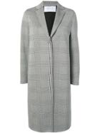 Harris Wharf London Prince Of Wales Check Coat - Black