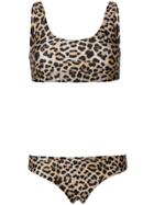 Danielle Guizio Leopard Print Bikini - Multicolour