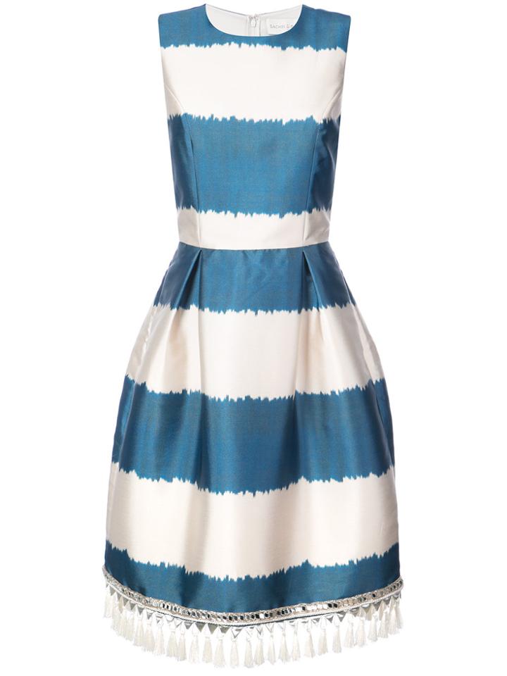 Sachin & Babi Tassel Hem Sen Dress - Blue