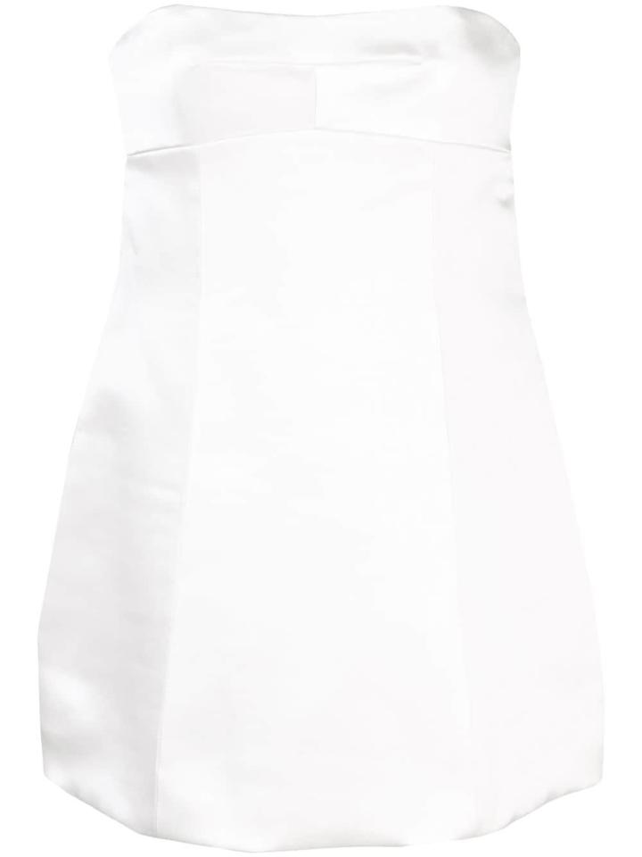 Marina Moscone Fitted Bustier Top - White