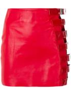 Manokhi Side Buckle Skirt - Red
