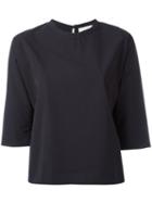 Stephan Schneider - Keyhole Detail Blouse - Women - Cotton - S, Women's, Blue, Cotton